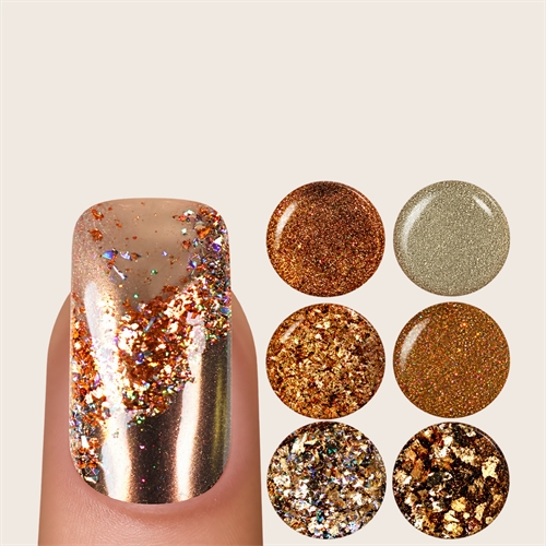 Chrome powder sæt - Guld